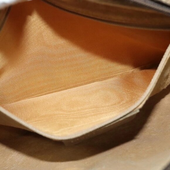 GUCCI GG Supreme Web Sherry Line Shoulder Bag PVC Beige - Picture 14 of 16